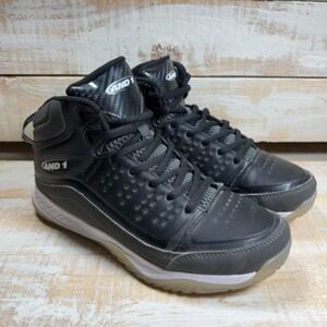 And 1 Boys Pulse 2.0 Athletic Shoes Black AD90080BBV Mid Top Lace Up 5 M‎